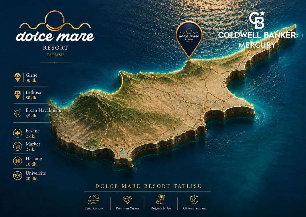 Dolce Mare Kıbrıs lokasyonu konut projesi görseli - New Proje