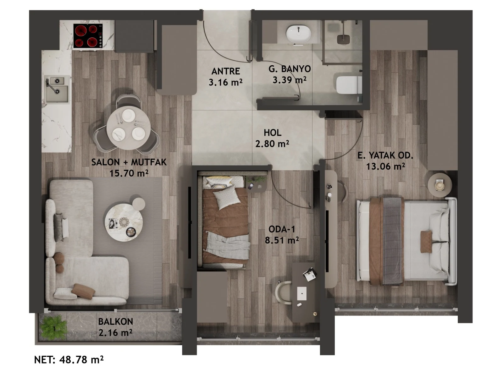 Monza Eylül Ankara kat planı Plan 2